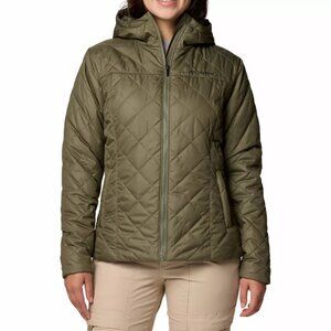 Women's Columbia Copper Crest II Hooded Jacket Color: Stone Green Size: LARGE